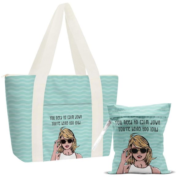 Beach Bag Wet Bag Waterproof Sandproof Beach Tote Friends Travel :3 - Picture 1 of 6